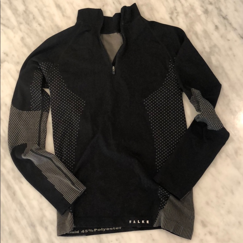 Black and grey dri fit long sleeve size XS